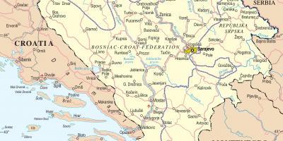 地図のボスニア