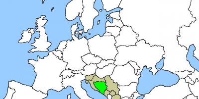 地図のボスニアの場所 