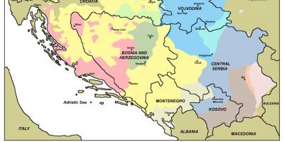 地図のhacボスニア 